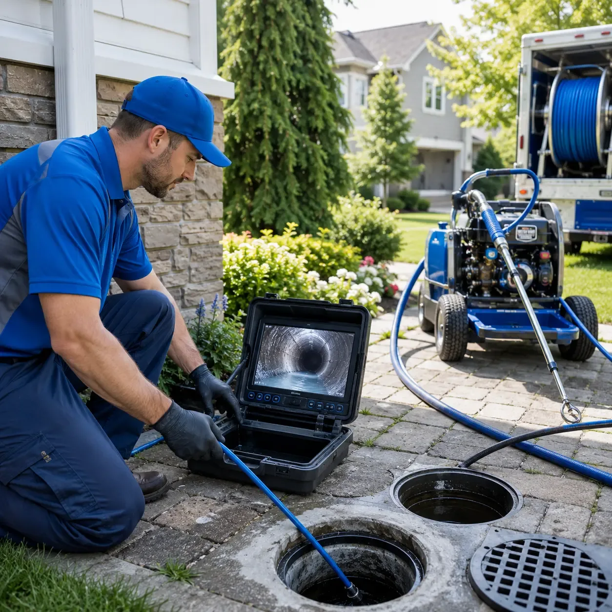 Outdoor drain cleaning professionals serving Frankford, DE